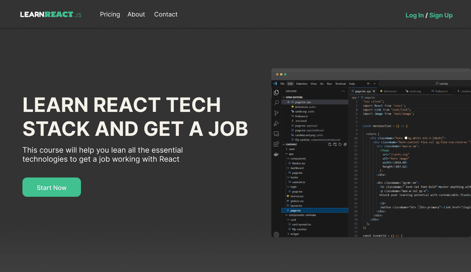 Learnreact Project Screenshot