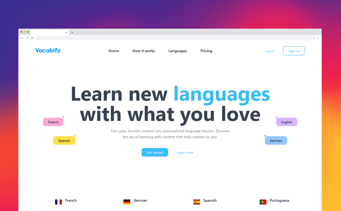 Vocabify Project Screenshot